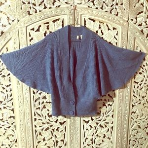 Anthropologie Moth Wool Cape Sweater Cardigan